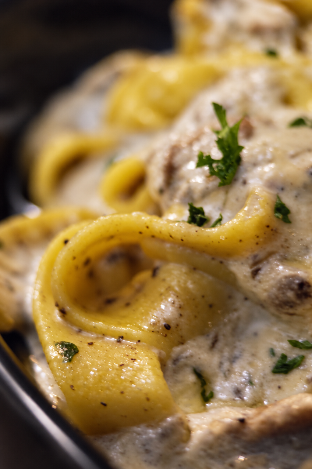 Creamy Italian pasta food photography for RA-FT Café in Kuala Lumpur